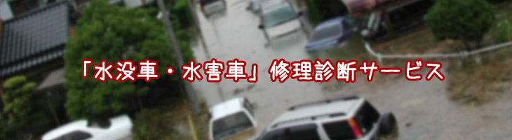 冠水車・水没車・水害車の修理診断サービス