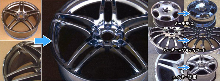 タイヤを預けるついでにホイールリペアサービスを利用する