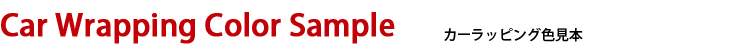 カラーサンプル(カーラッピング) カーラッピング カラーサンプル