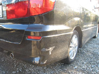 キズへこみ板金塗装アルファード黒