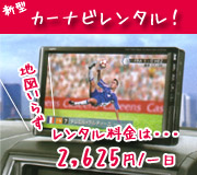 大好評!カーナビレンタル 大好評!カーナビレンタル